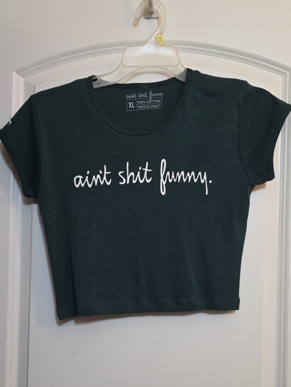 ASF Dark Green Cotton Crop Tee - XL